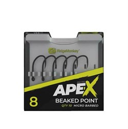 Крючки RidgeMonkey Ape-X Beaked Point Barbed - фото 13355