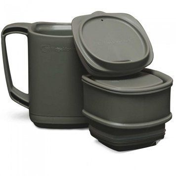 Набор термокружки и контейнеров RidgeMonkey ThermoMug DLX Brew Set зелёный RM419 фото