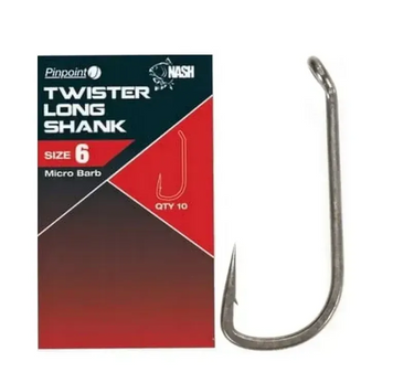 Крючки Nash Twister Long Shank T6115 фото