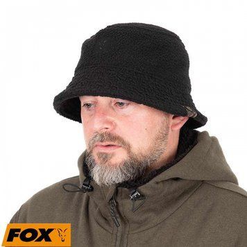 Панама Fox Sherpa Bucket Hat чёрная CHH031 фото