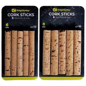 Пробковые палочки RidgeMonkey Combi Bait Drill Spare Cork Sticks &mdash; 6 мм, 1 шт./10 шт. RMT308 фото