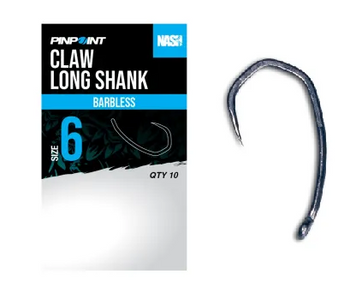 Крючки Nash Claw Long Shank без бородки T6517 фото