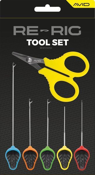 Набір голок із ножицями Avid Carp Re-Rig Tool Set 6pcs A0590022 фото