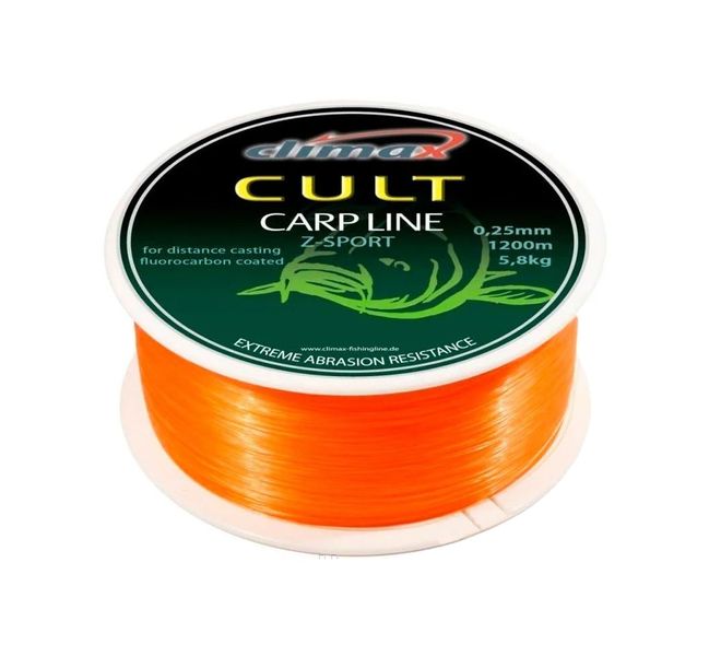 Леска Climax Cult Carpline Z-Sport Orange 0.22мм 58710-101 фото